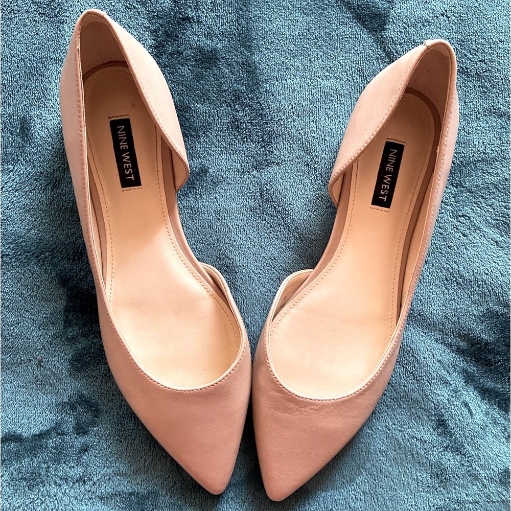 Nine West Saige d'Orsay Flat - Nude, Neutral, Cream